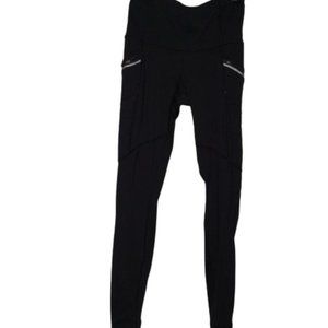 Lululemon Black Zip Pocket Ankle Leggings l 6